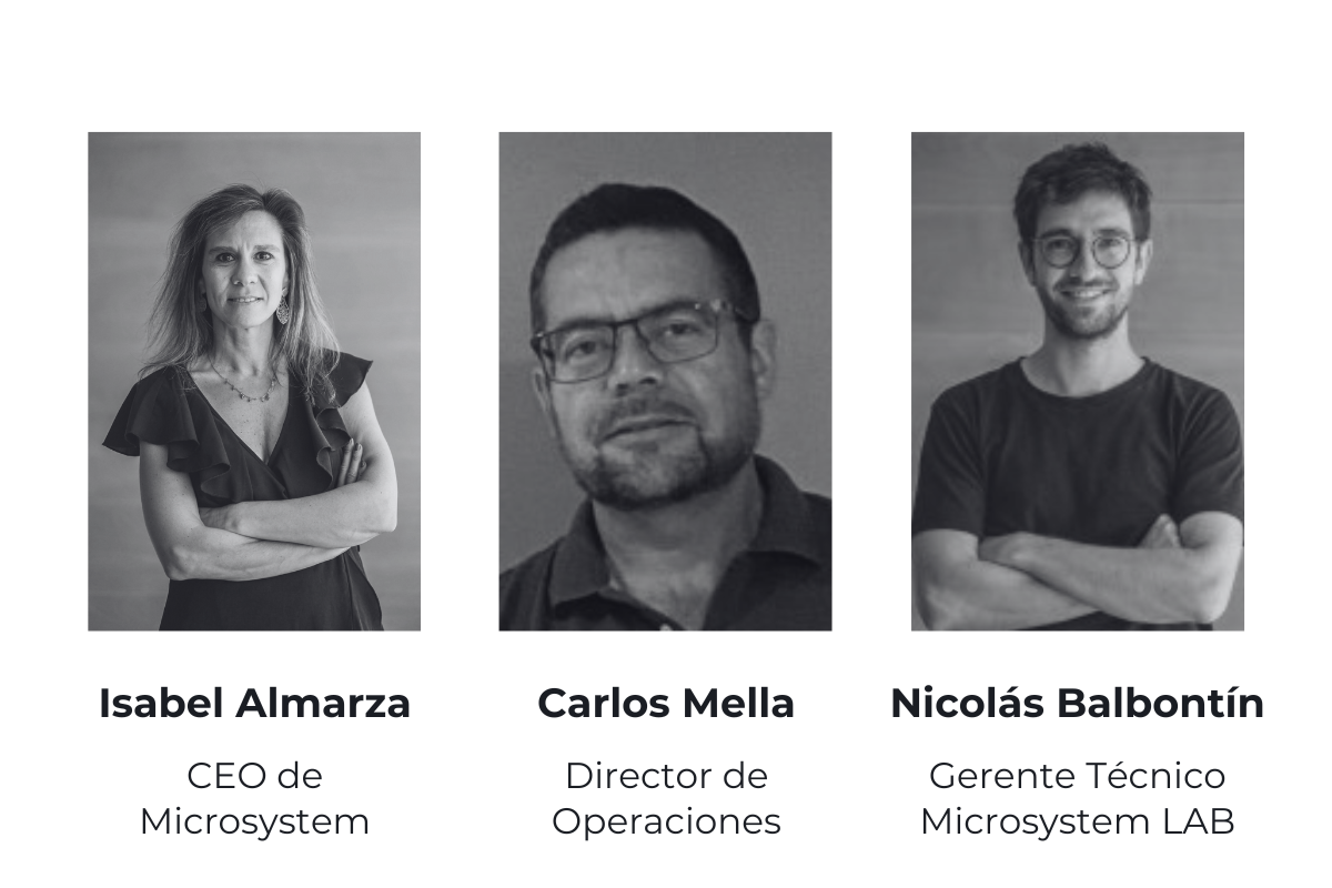 Equipo directivo que ayudó a Nicolás Mella en su crecimiento laboral en Microsystem